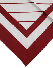 Dolce & Gabbana White Red DG Logo Square Men Foulard Scarf