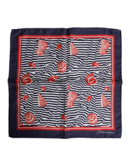 Dolce &amp; Gabbana Flerfärgad Snäckskal Fyrkantig Herr Foulard Halsduk