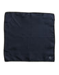 Dolce & Gabbana Blue DG Crown Silk Square Men Foulard Scarf