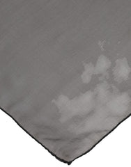 Dolce &amp; Gabbana Grå Svart Siden Fyrkantig Dam Foulard Halsduk