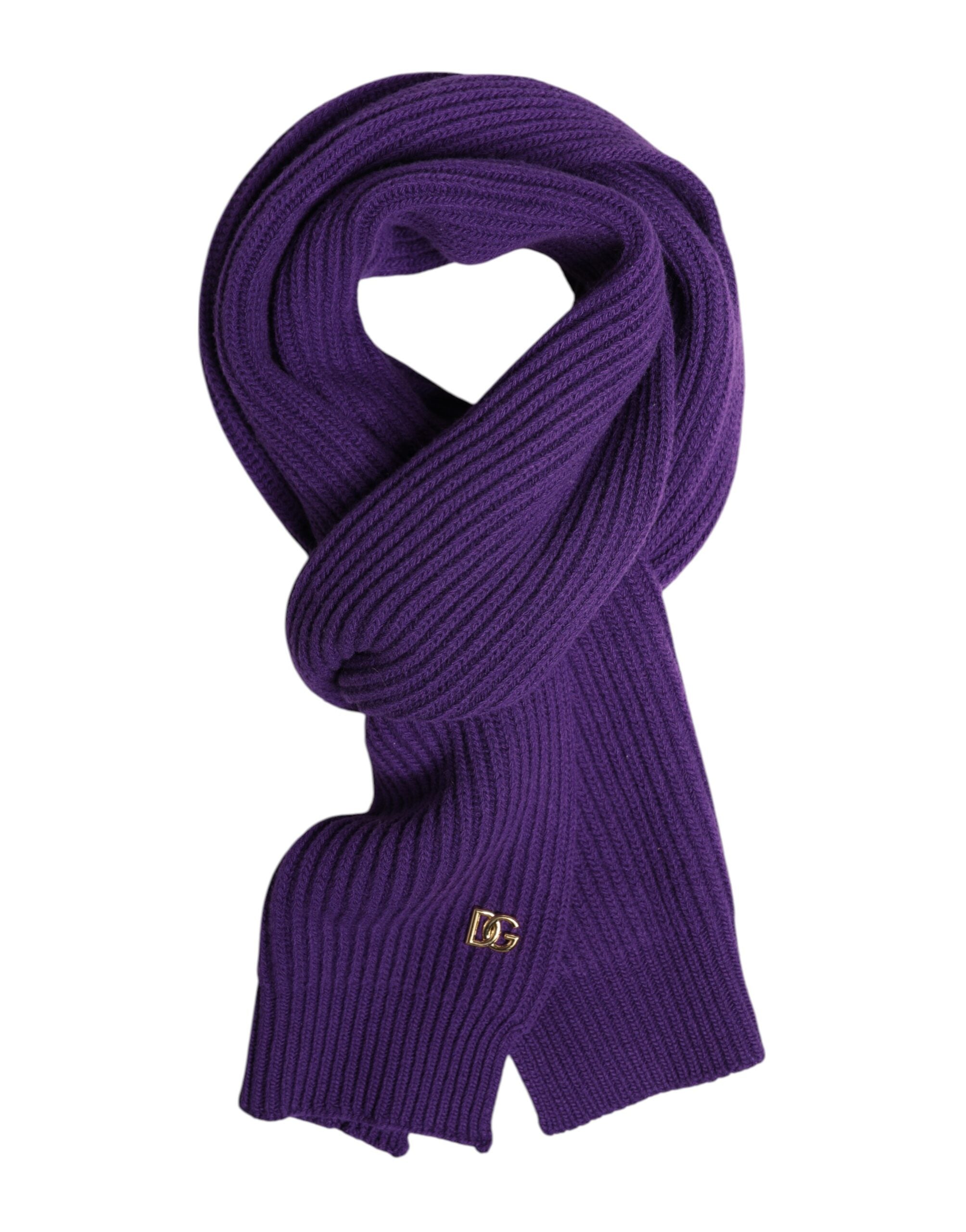 Dolce &amp; Gabbana Lilla DG Logo Halsvarmer Wrap Sjal Skjerf