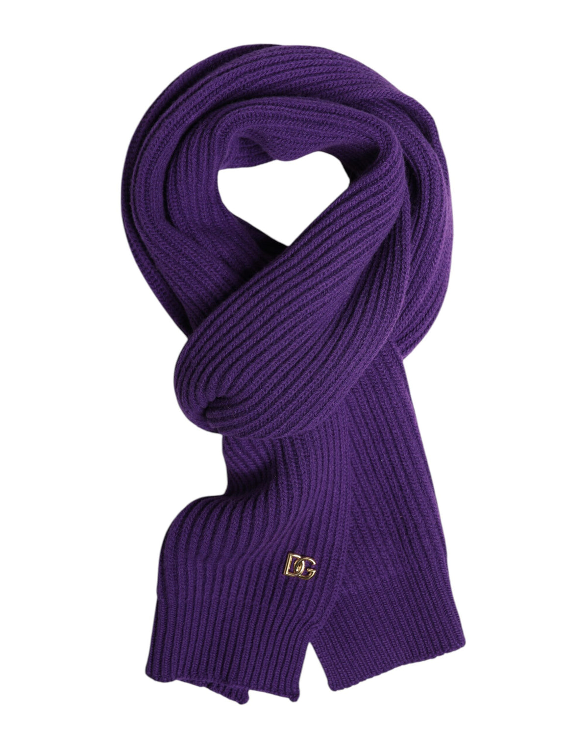 Dolce &amp; Gabbana Lilla DG Logo Halsvarmer Wrap Sjal Skjerf