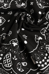 Dolce &amp; Gabbana Svartvit Bandana Fyrkantig Herr Foulard Halsduk