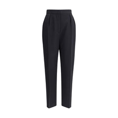 Balmain Black Wool Dress Pants