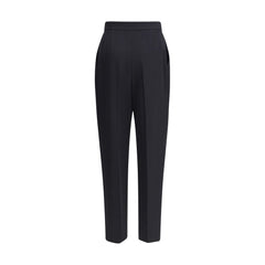 Balmain Black Wool Dress Pants