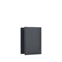 Ferragamo Black Calf Leather Bos Taurus Wallet