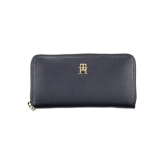 Tommy Hilfiger Blue Polyurethane Women Wallet
