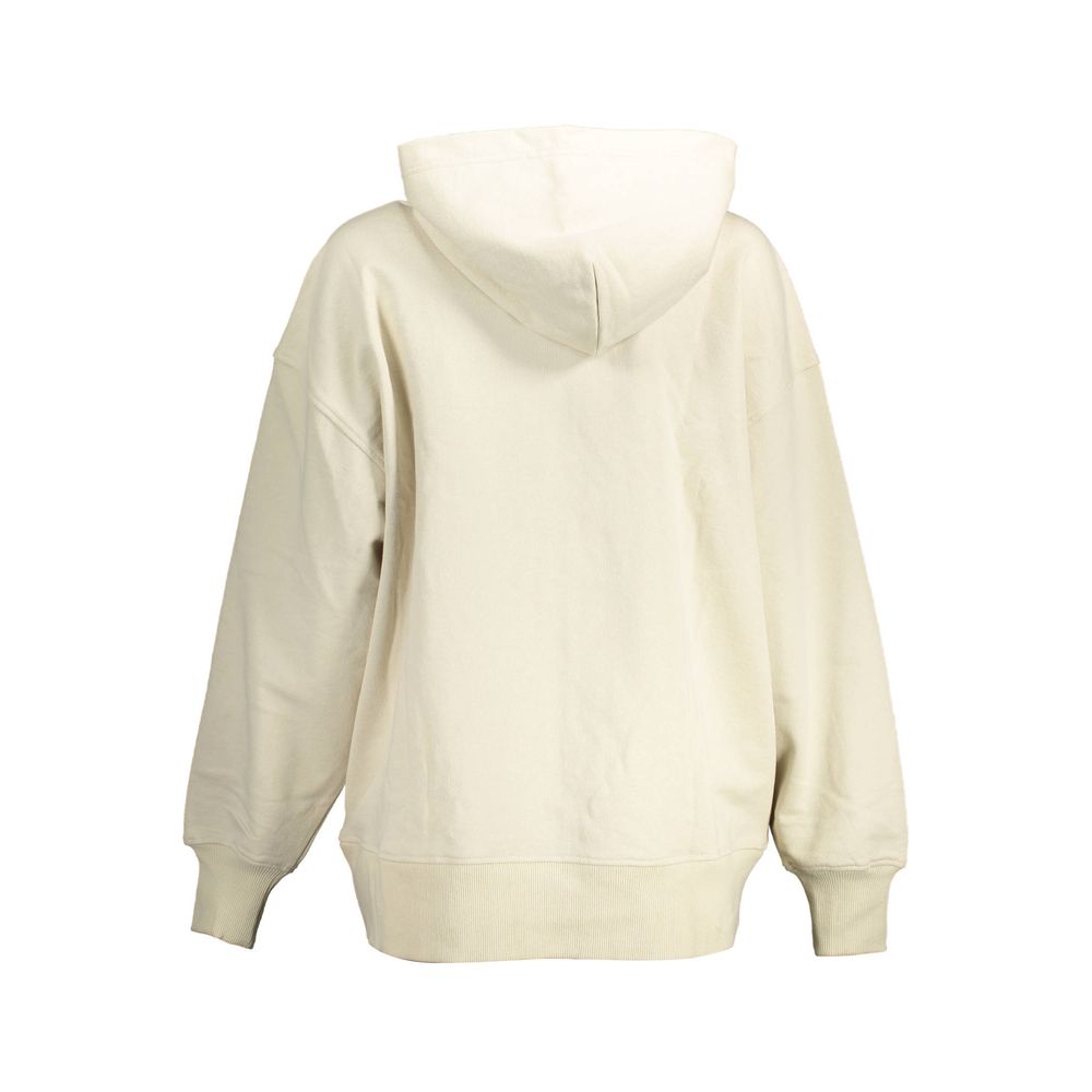 Beige bomullströja för kvinnor