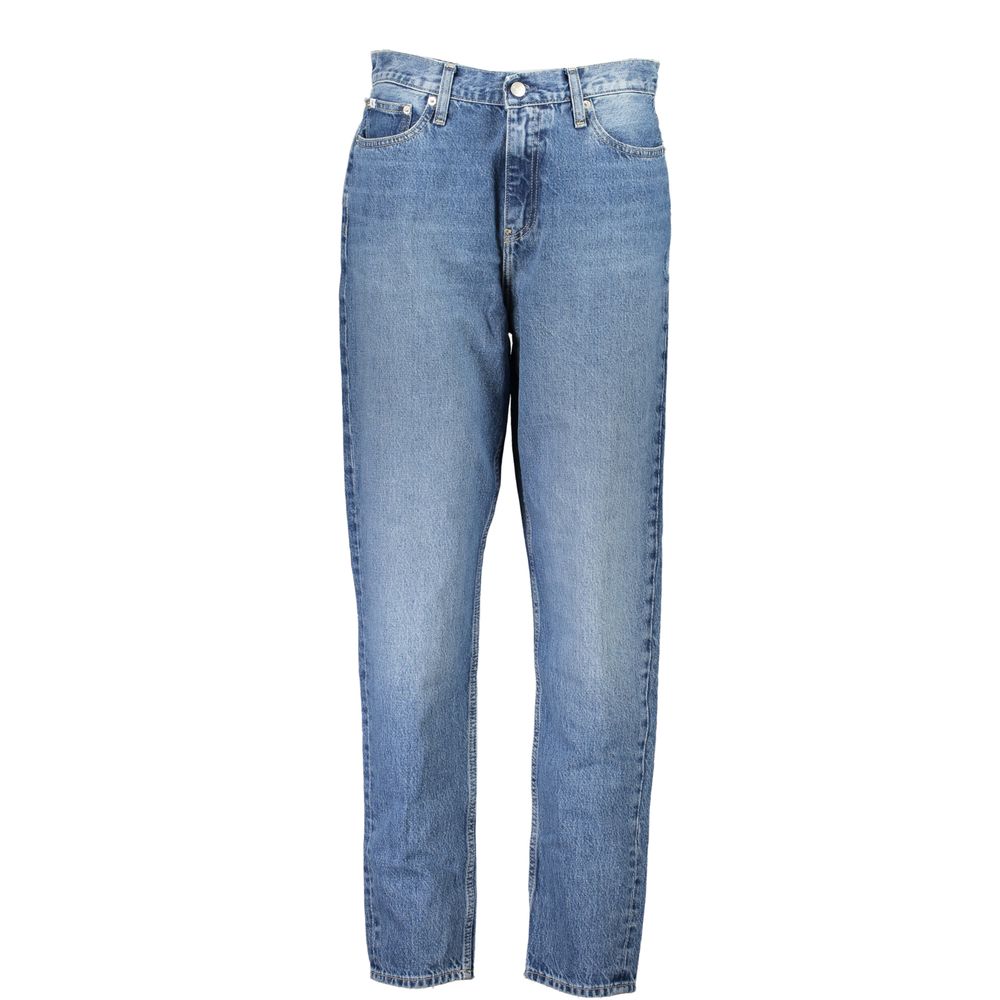 Blå bomullsjeans och byxor