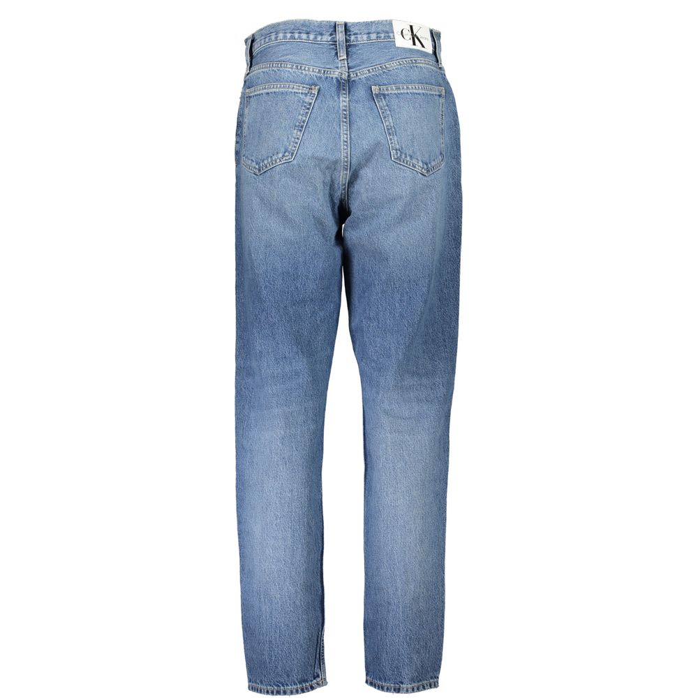 Blå bomullsjeans och byxor