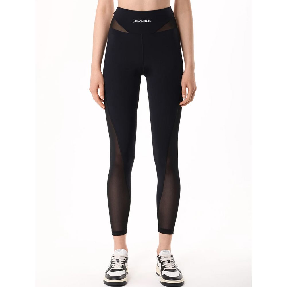 Svarta polyamidjeans och byxor