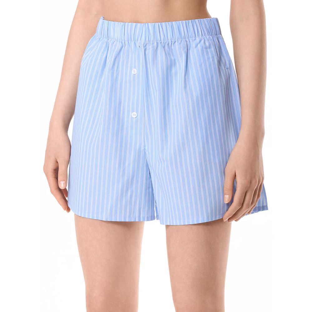 Blå bomullsshorts