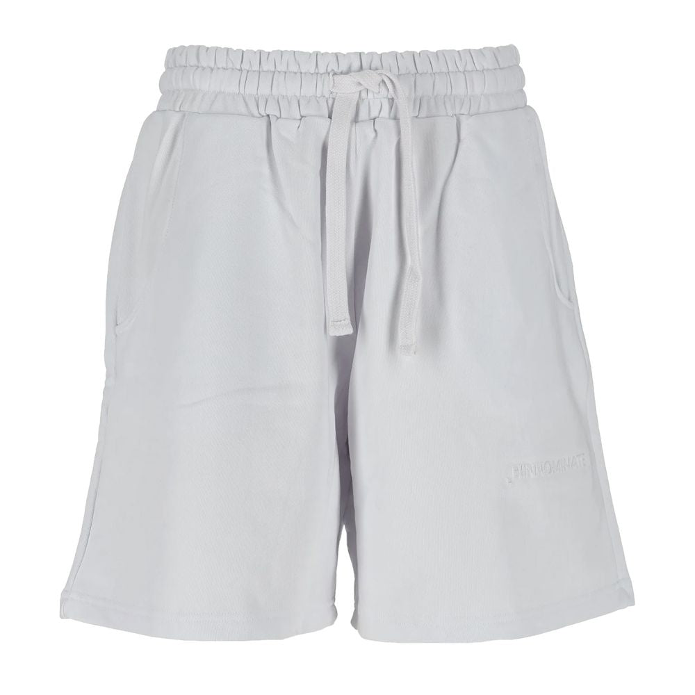 Hvite bomullsshorts
