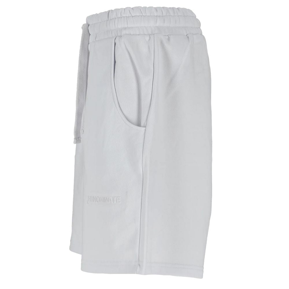 Hvite bomullsshorts
