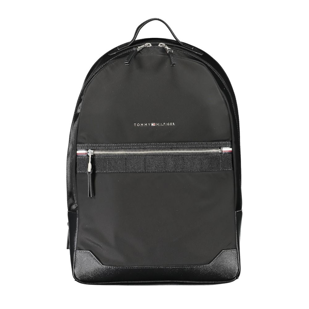 Tommy Hilfiger Black Polyester Men's Backpack