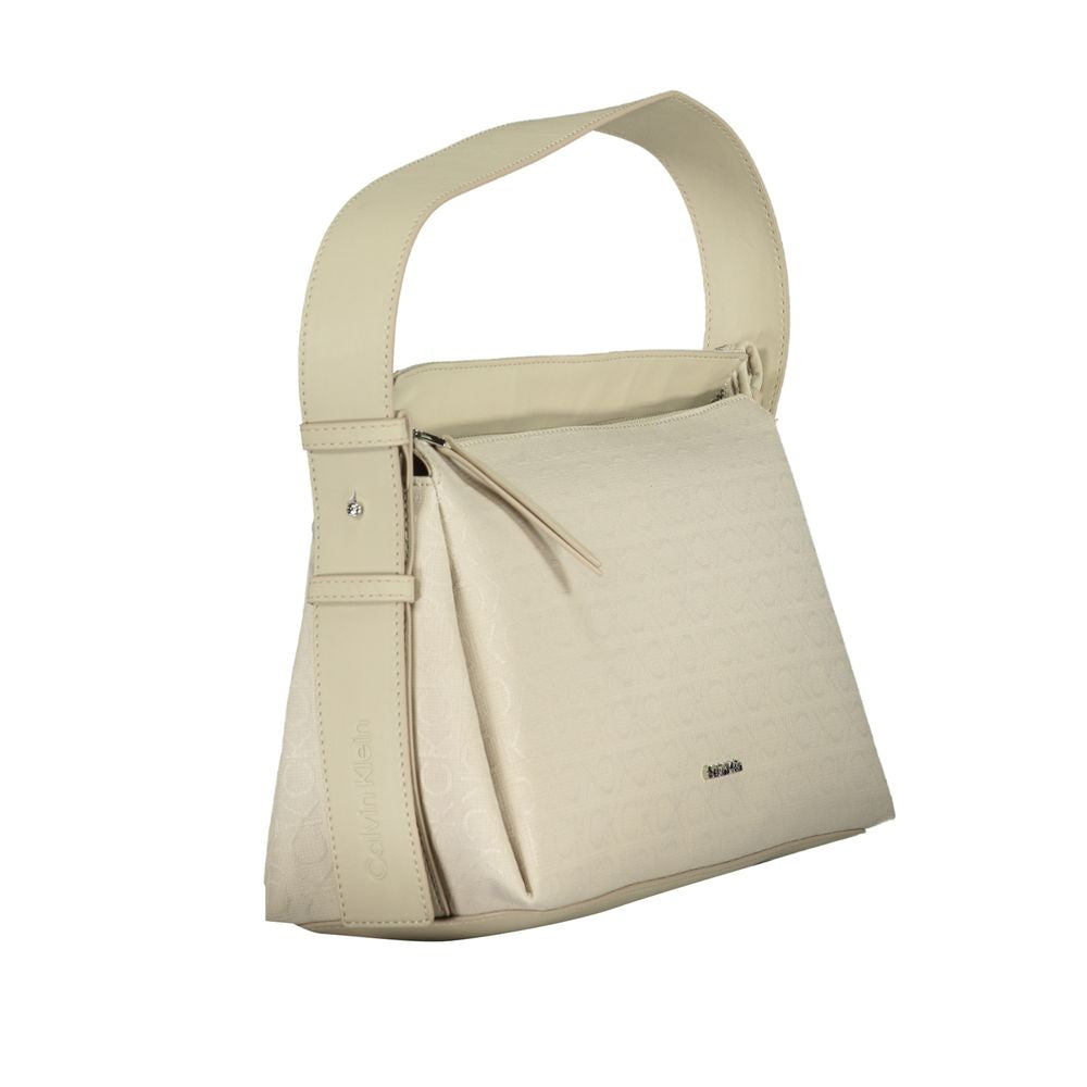 Beige polyesterveske