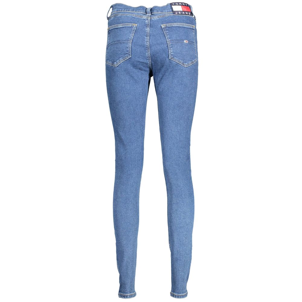 Blå bomullsjeans och byxor