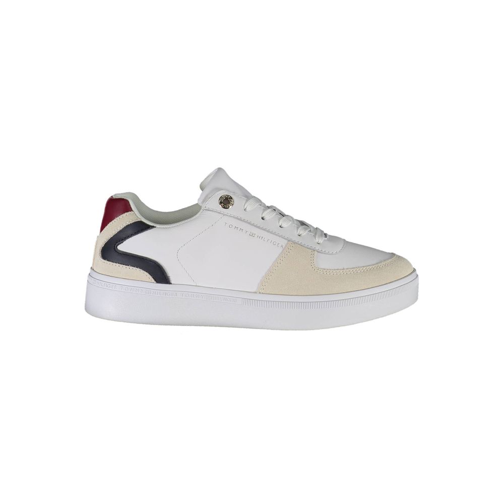 Vit polyestersneaker