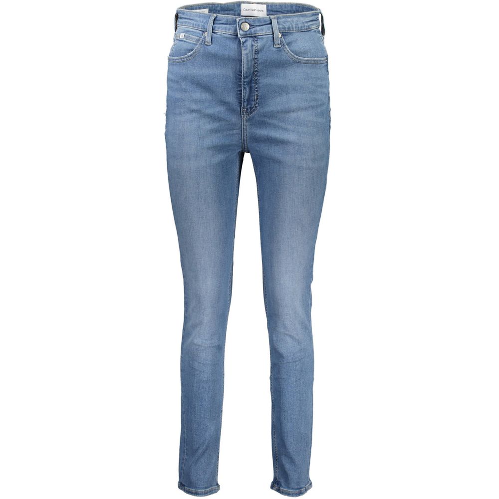 Blå bomullsjeans och byxor