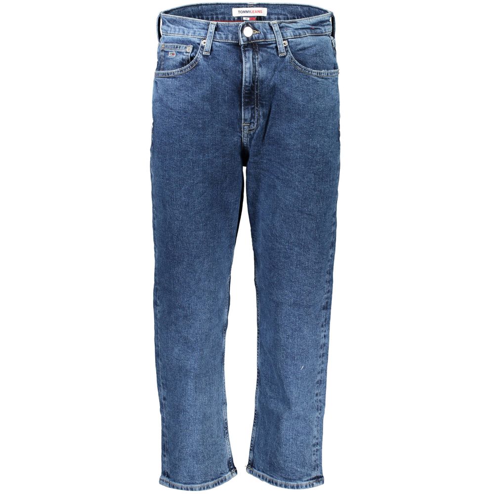 Blå bomullsjeans och byxor