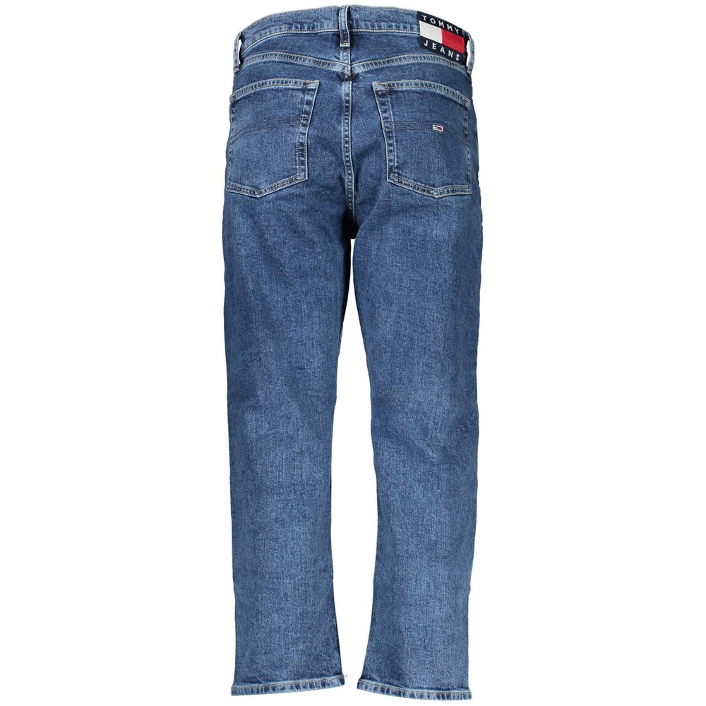 Blå bomullsjeans och byxor