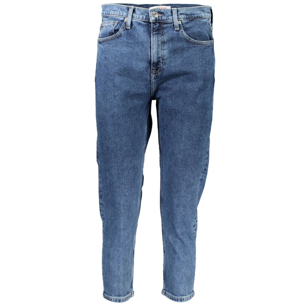 Blå bomullsjeans och byxor