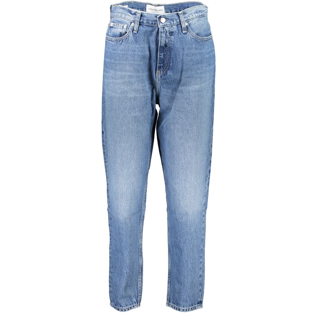 Blå bomullsjeans och byxor