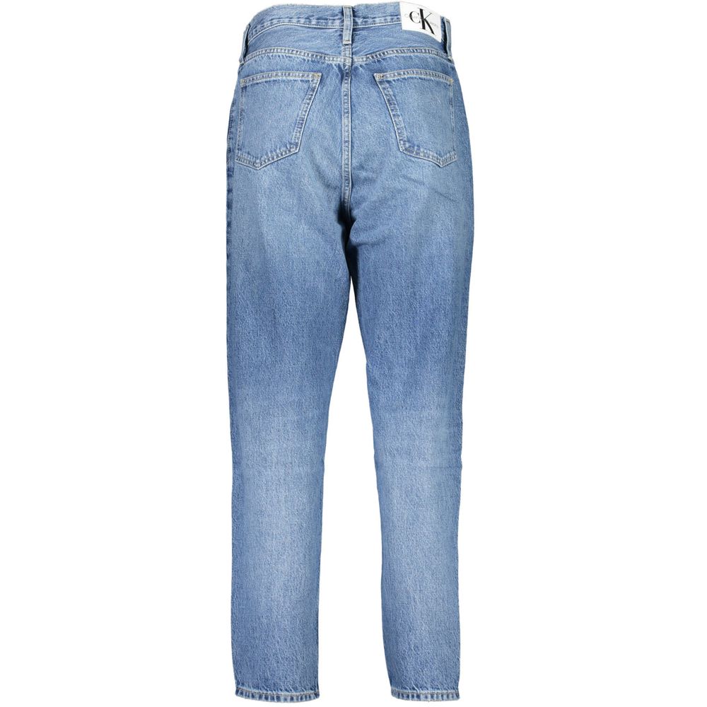 Blå bomullsjeans och byxor