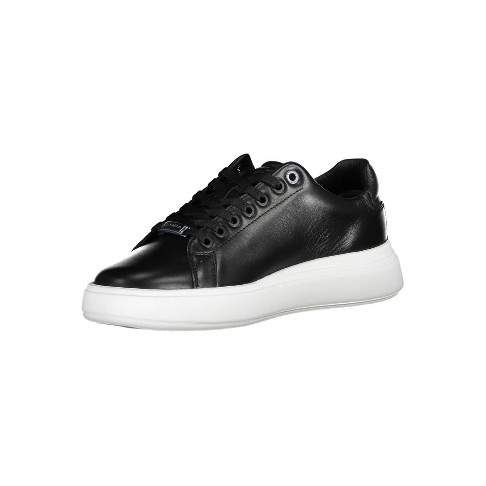 Svart polyester-sneaker