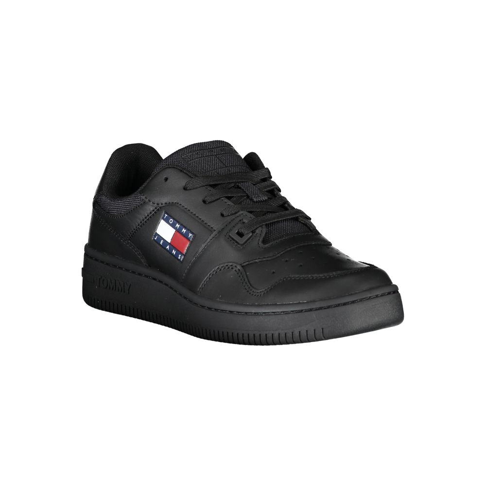 Svarta polyestersneakers