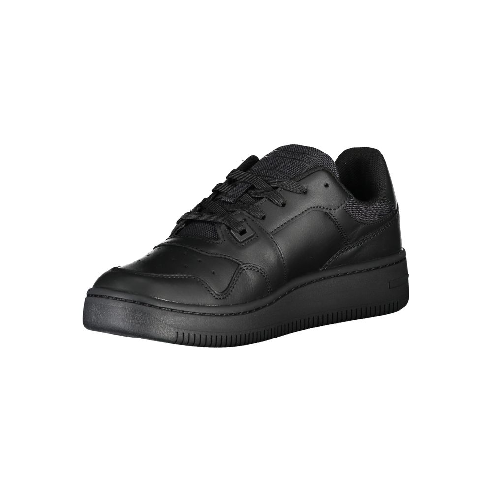 Svarta polyestersneakers