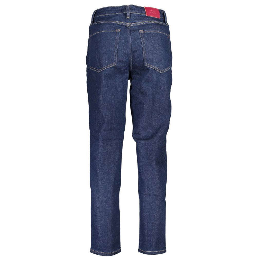 Blå bomullsjeans och byxor