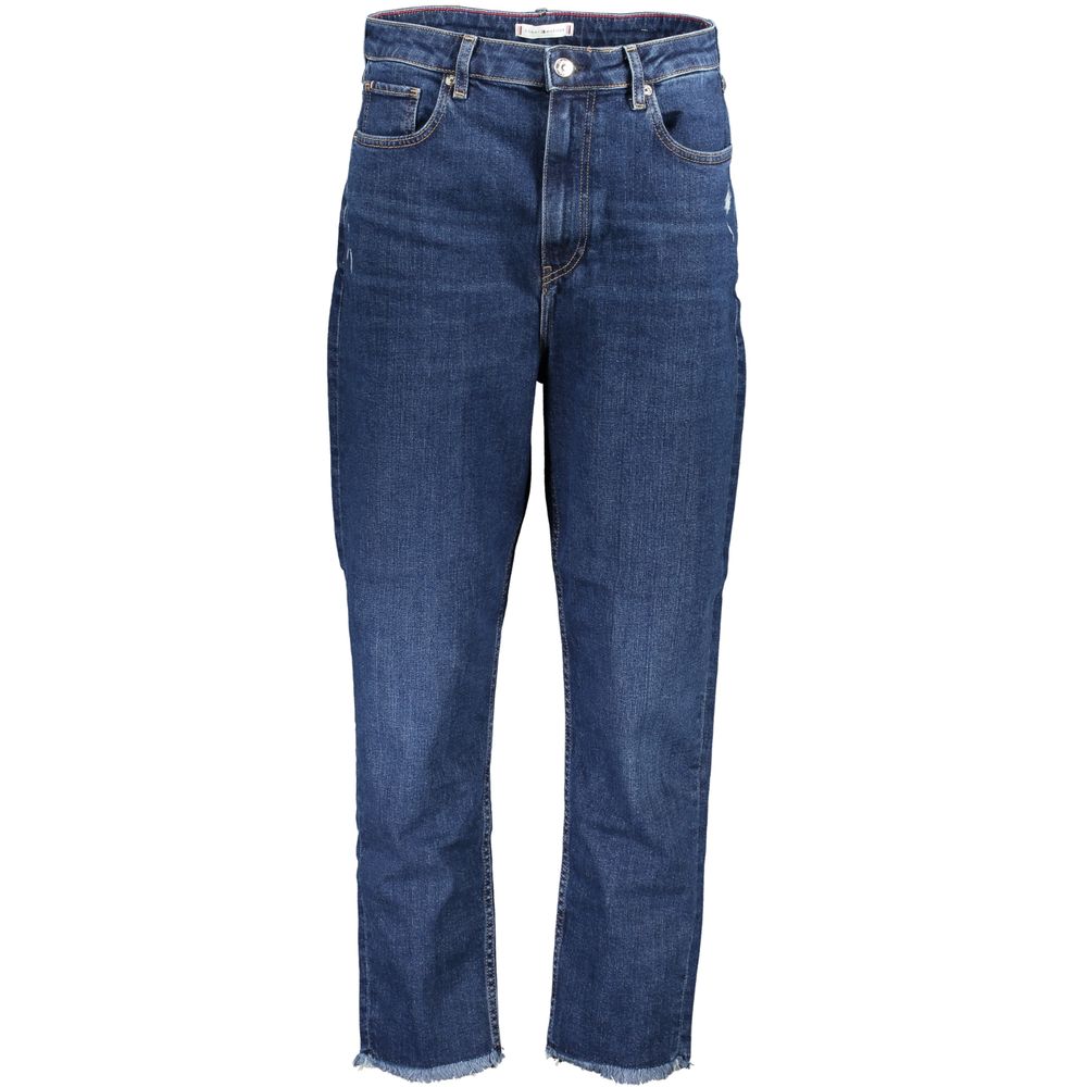 Blå bomullsjeans och byxor