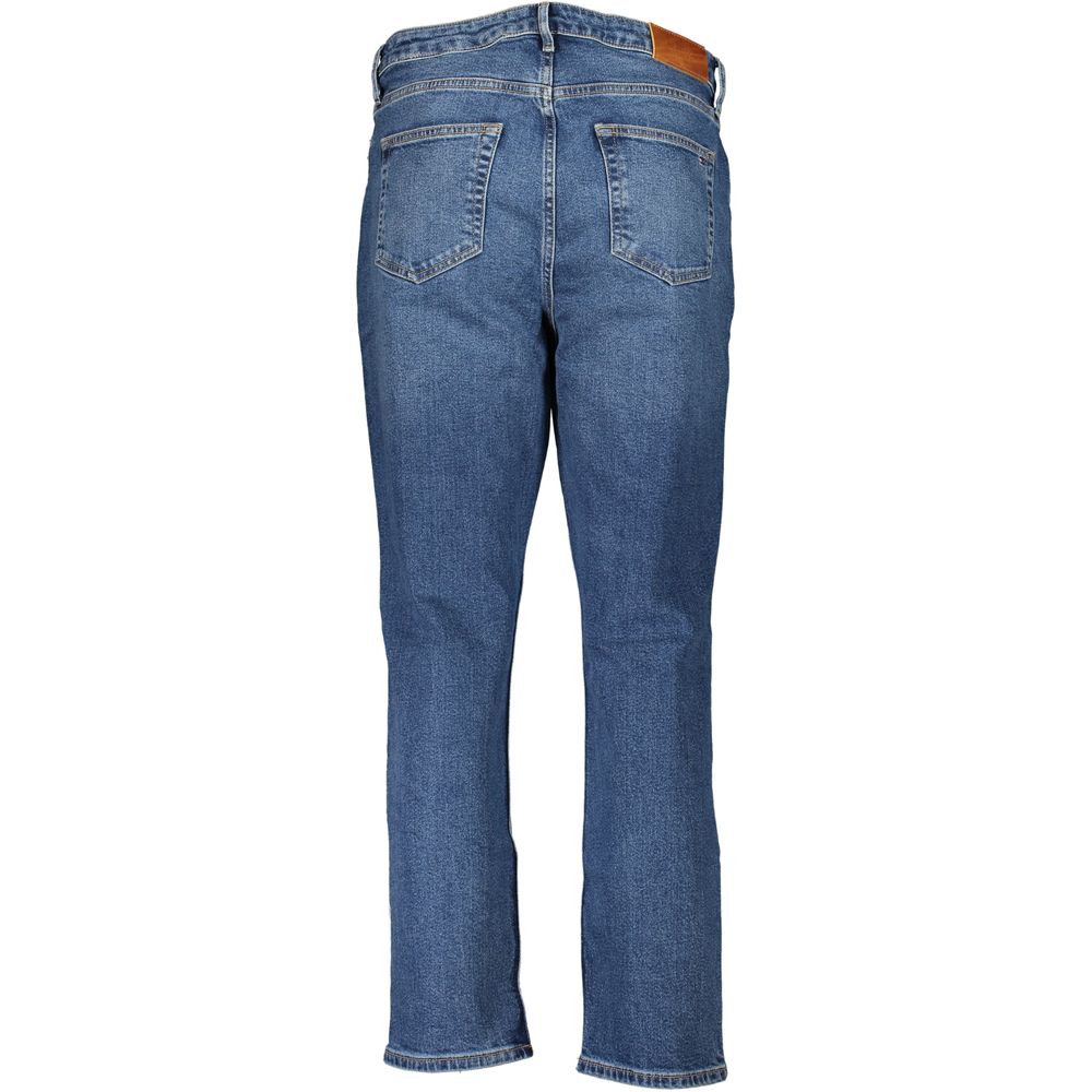 Blå bomullsjeans och byxor