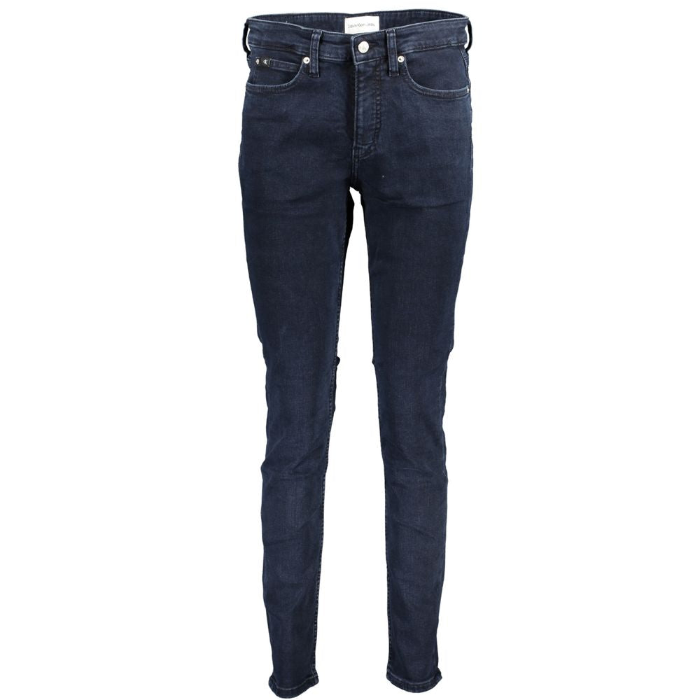 Blå bomullsjeans och byxor