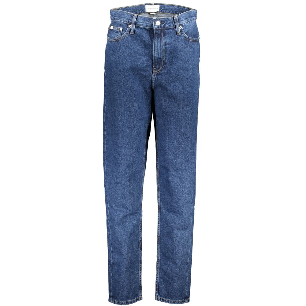 Blå bomullsjeans och byxor