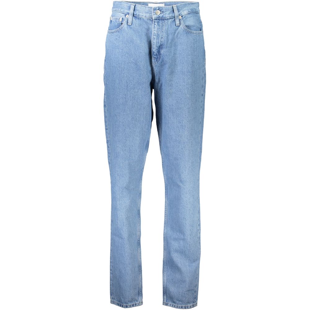 Blå bomullsjeans och byxor