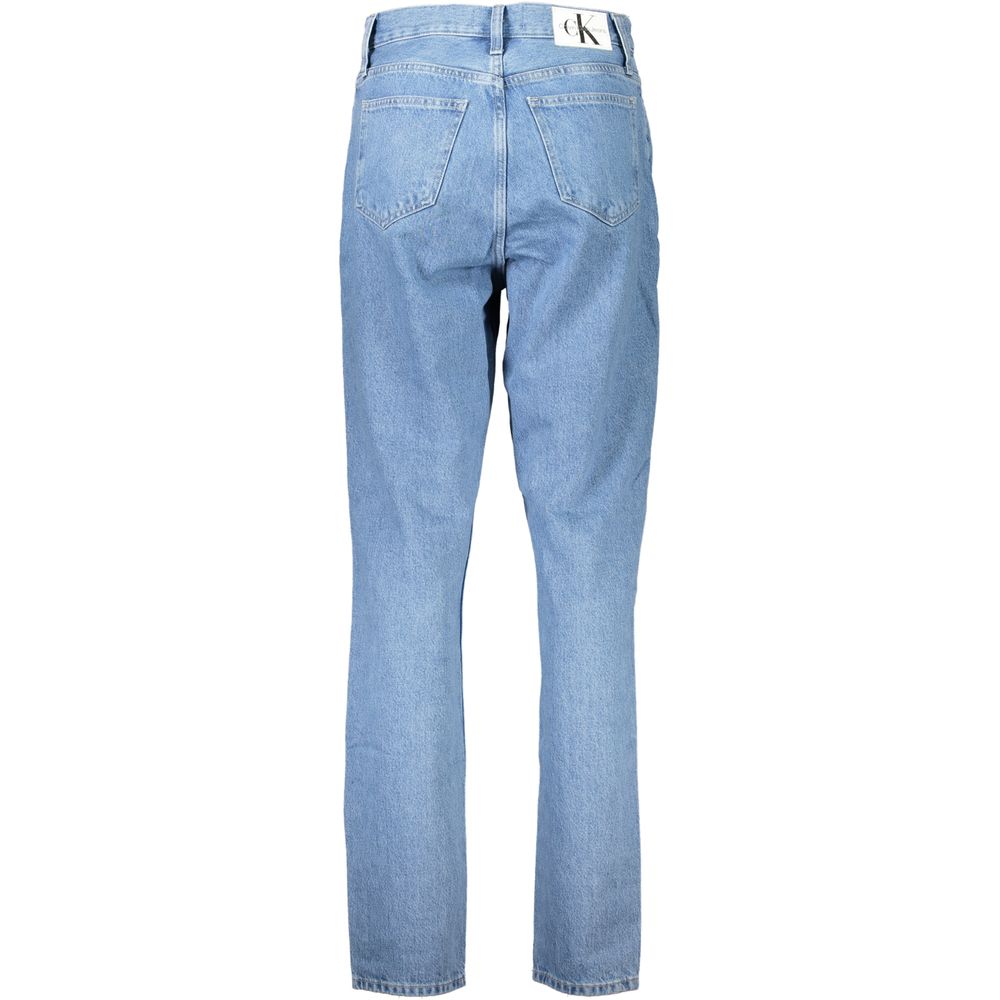 Blå bomullsjeans och byxor