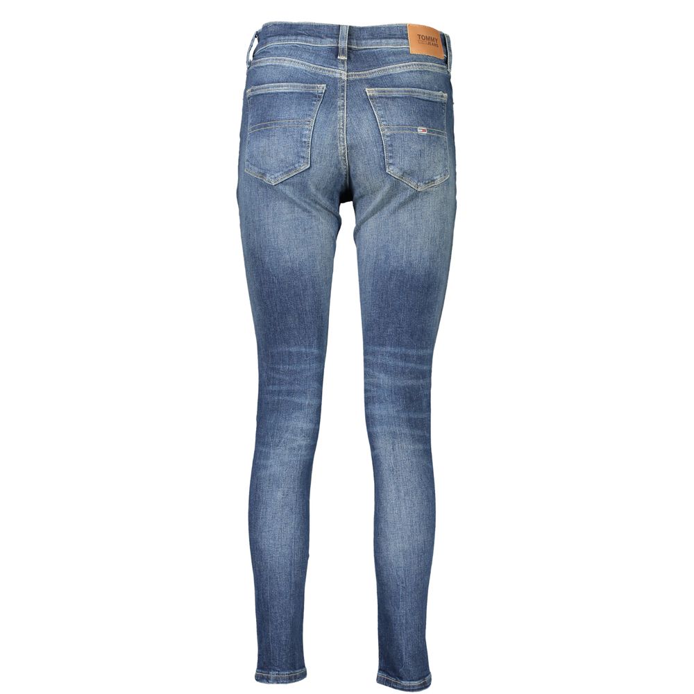 Blå bomullsjeans och byxor