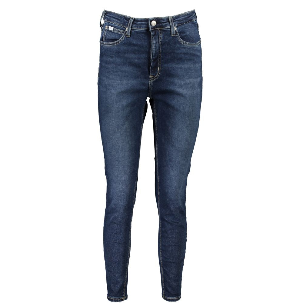 Blå bomullsjeans och byxor