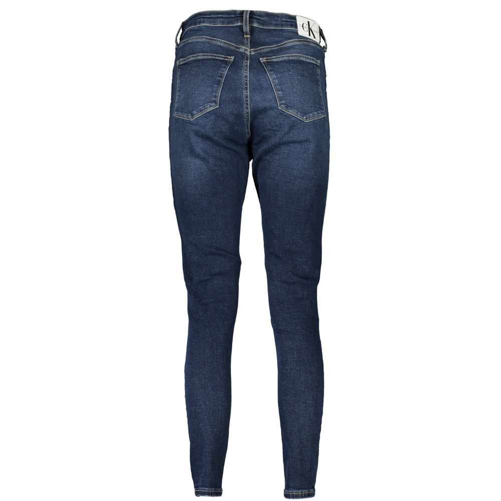 Blå bomullsjeans och byxor