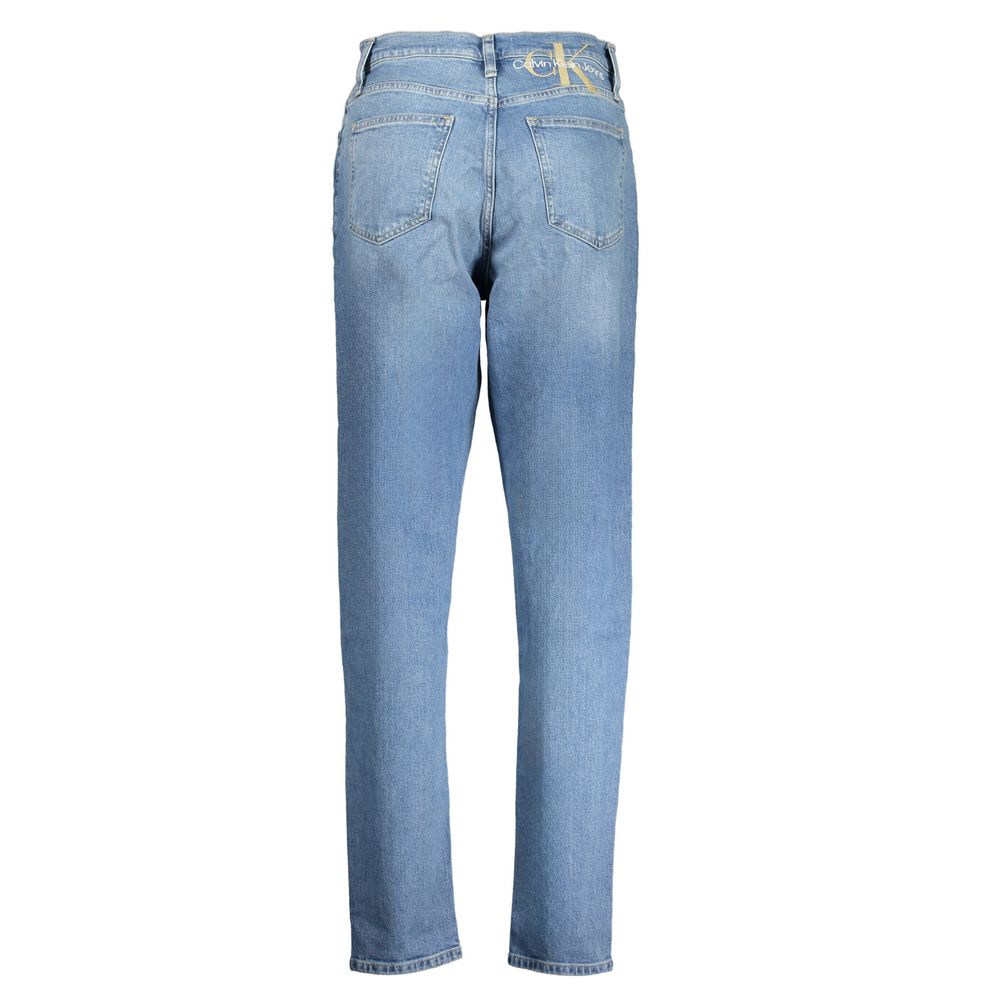 Blå bomullsjeans och byxor