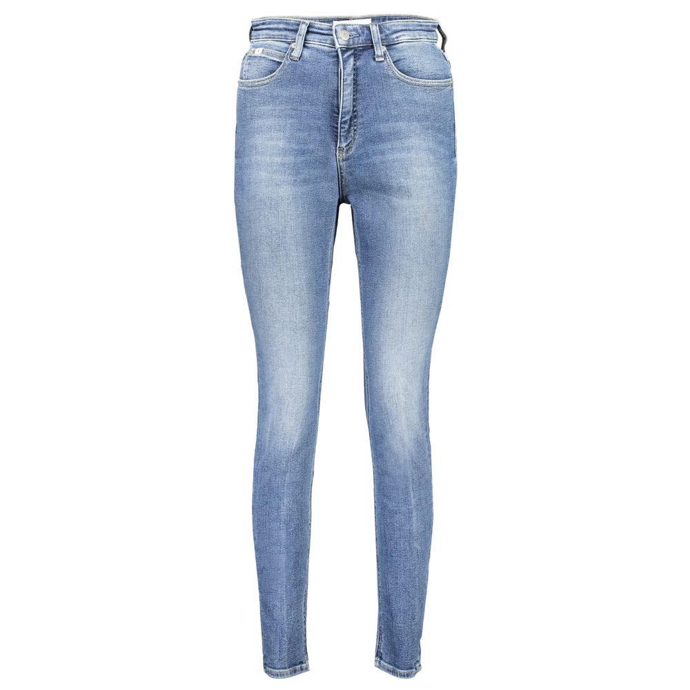 Blå bomullsjeans och byxor