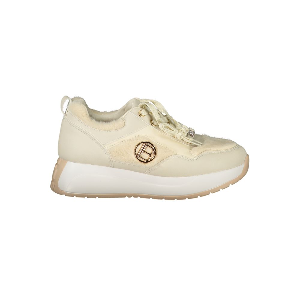 Beige polyeten sneaker