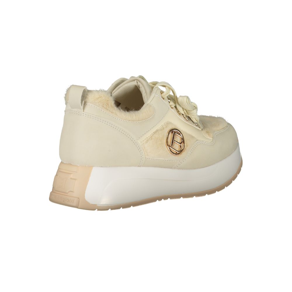 Beige polyeten sneaker