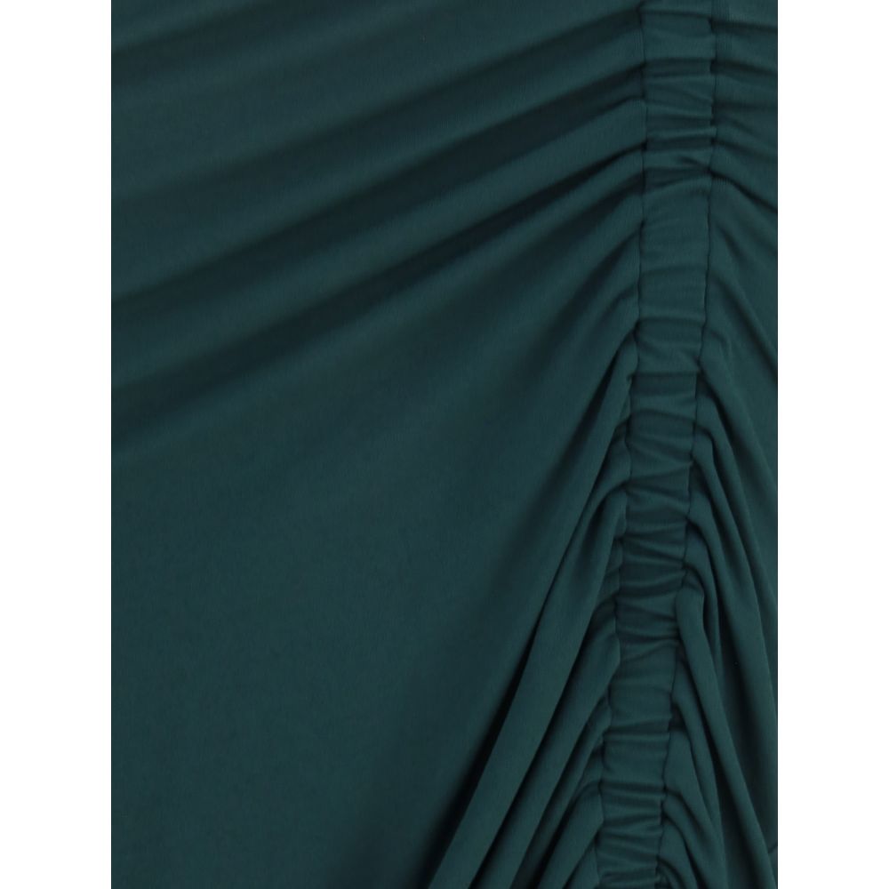 Draperad midiklänning