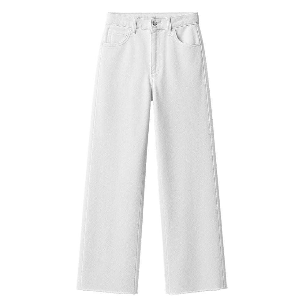 Vita bomullsjeans och byxor