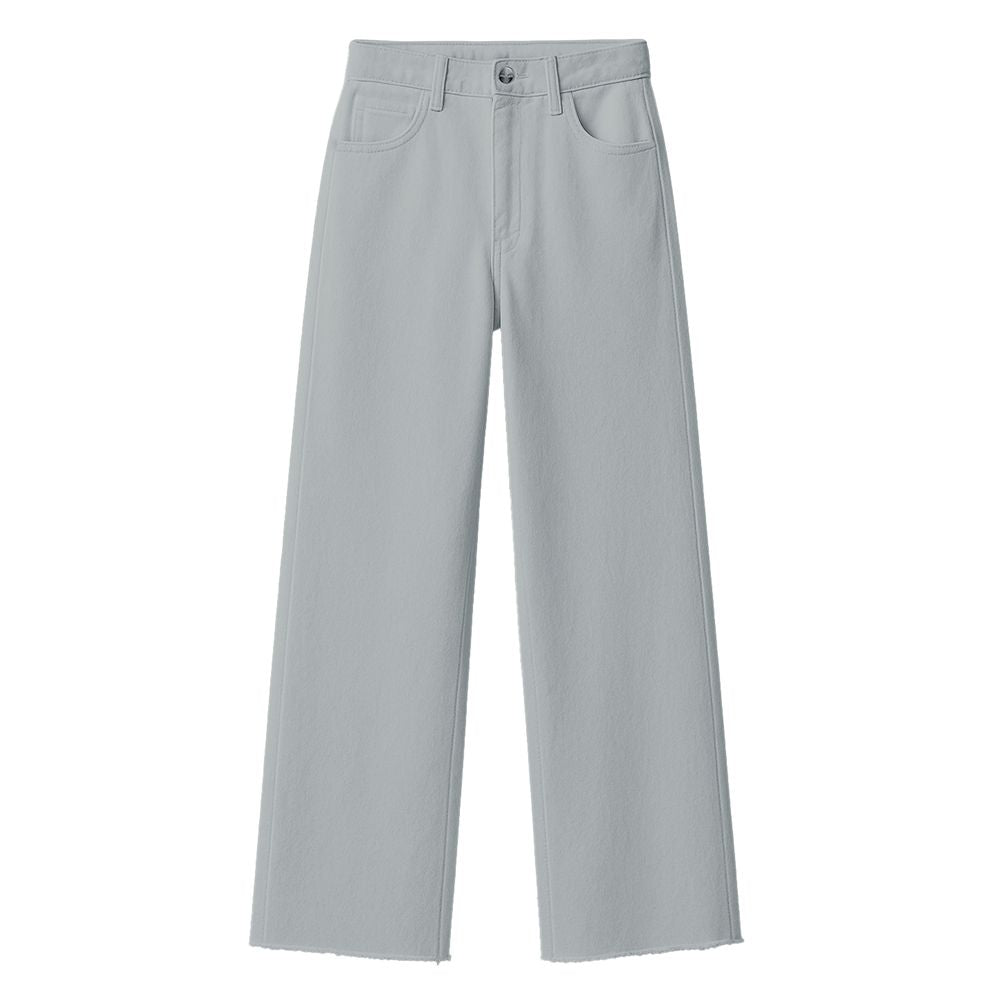 Grå bomullsjeans och byxor
