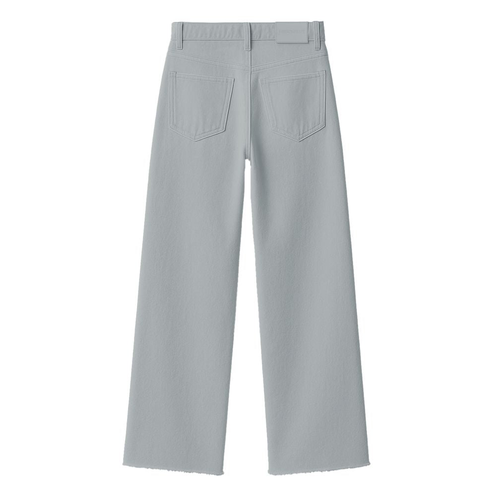 Grå bomullsjeans och byxor