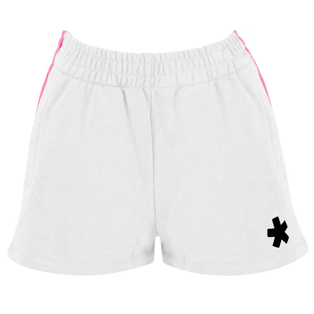 Hvite bomullsshorts